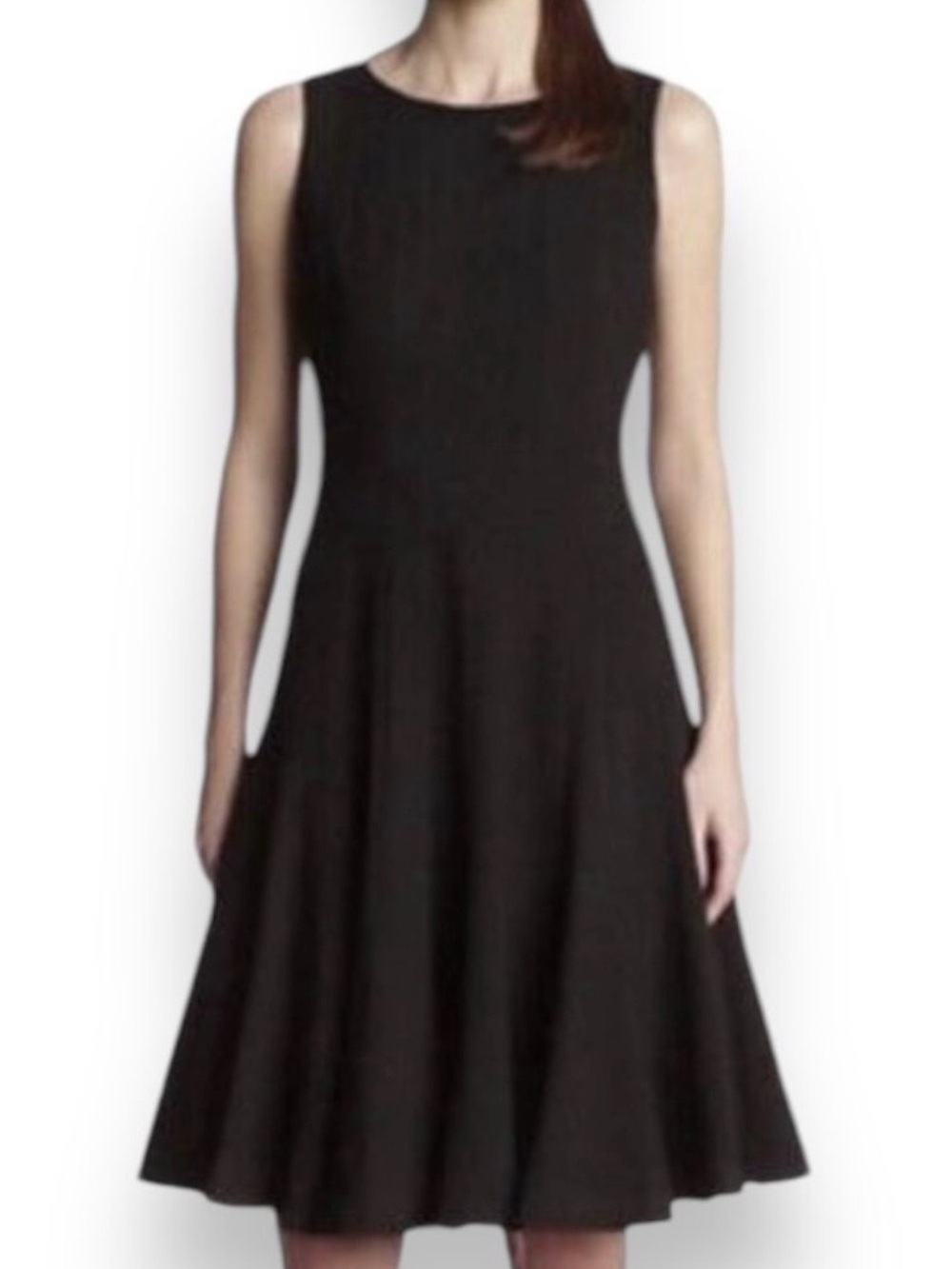 CK Classic Sleeveless Black A-Line Dress